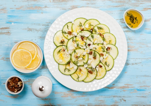 Carpaccio de abobrinha ao azeite Casa Mourad