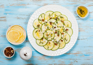 Carpaccio de abobrinha ao azeite Casa Mourad